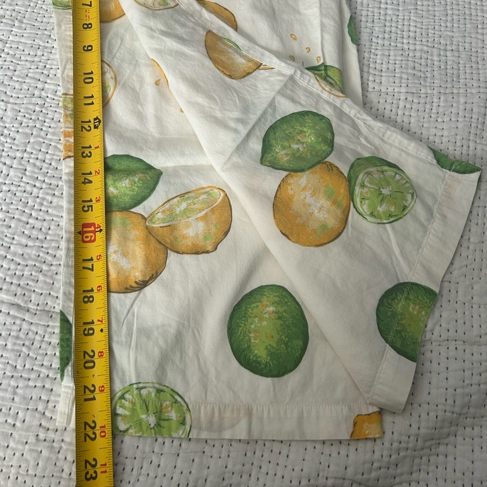 Victoria’s Secret Lemon Lime Citrus Cotton Pajama Set Lounge Size M - Picture 9 of 10